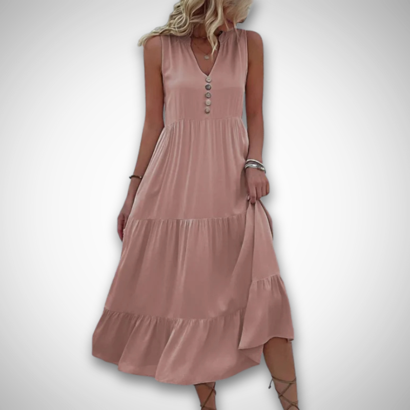 Alma™ | Lekka Maxi Sukienka z Ponadczasową Elegancją