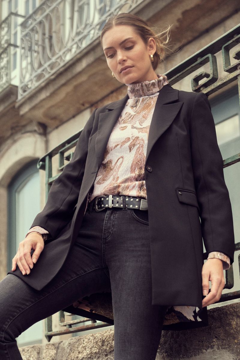 Marynarka Gilia Leia | Czarna | Elegancka Marynarka od Mos Mosh