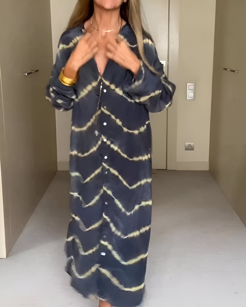 Julia™ | Boho Wzorzysty Maxi Sukienka