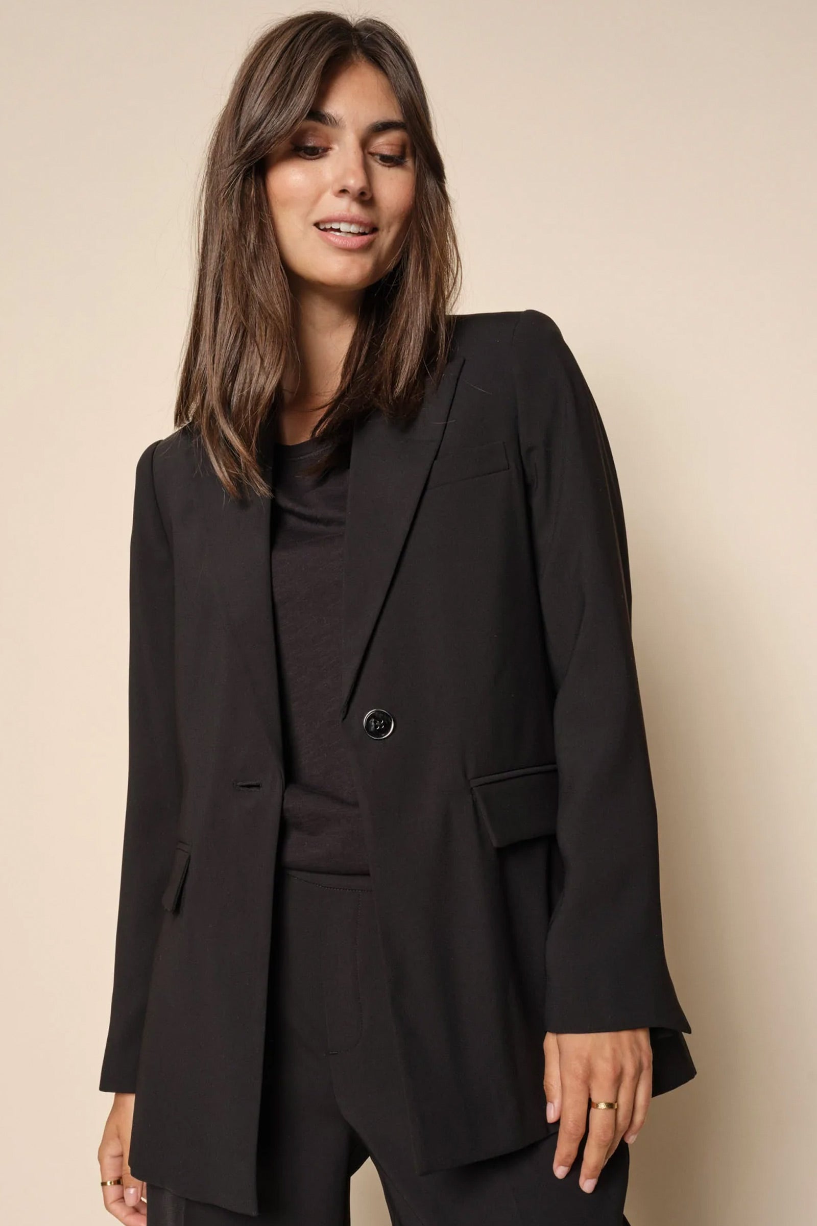 Marynarka Bine Leia | Czarna | Elegancka Marynarka od Mos Mosh