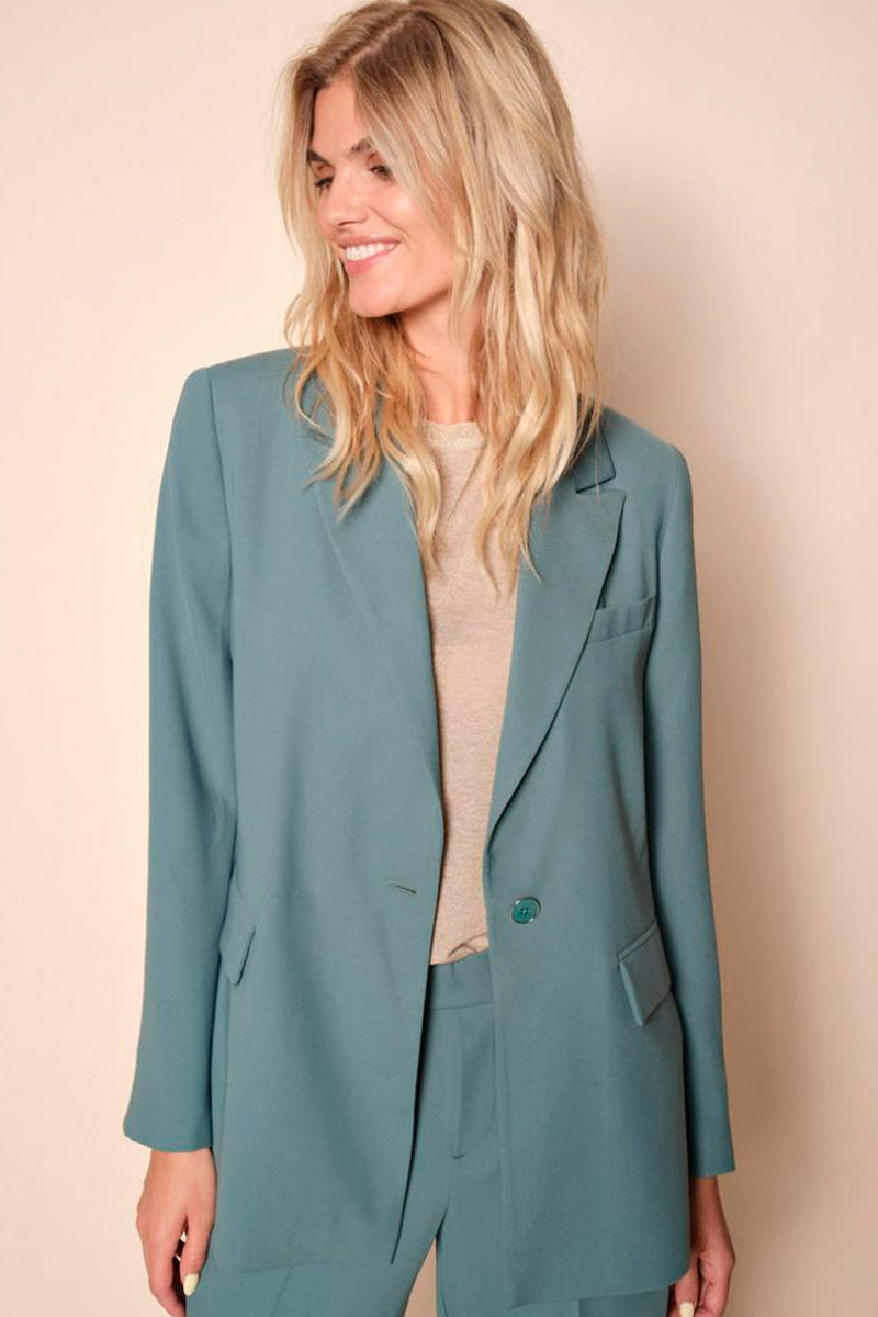 Marynarka Bine Leia | Niebieski Świerk | Elegancka Marynarka od Mos Mosh