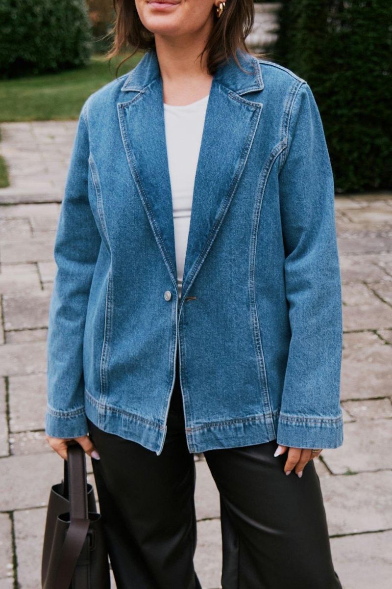 Elegancka Marynarka Denim Dimma | Niebieska | Neo Noir