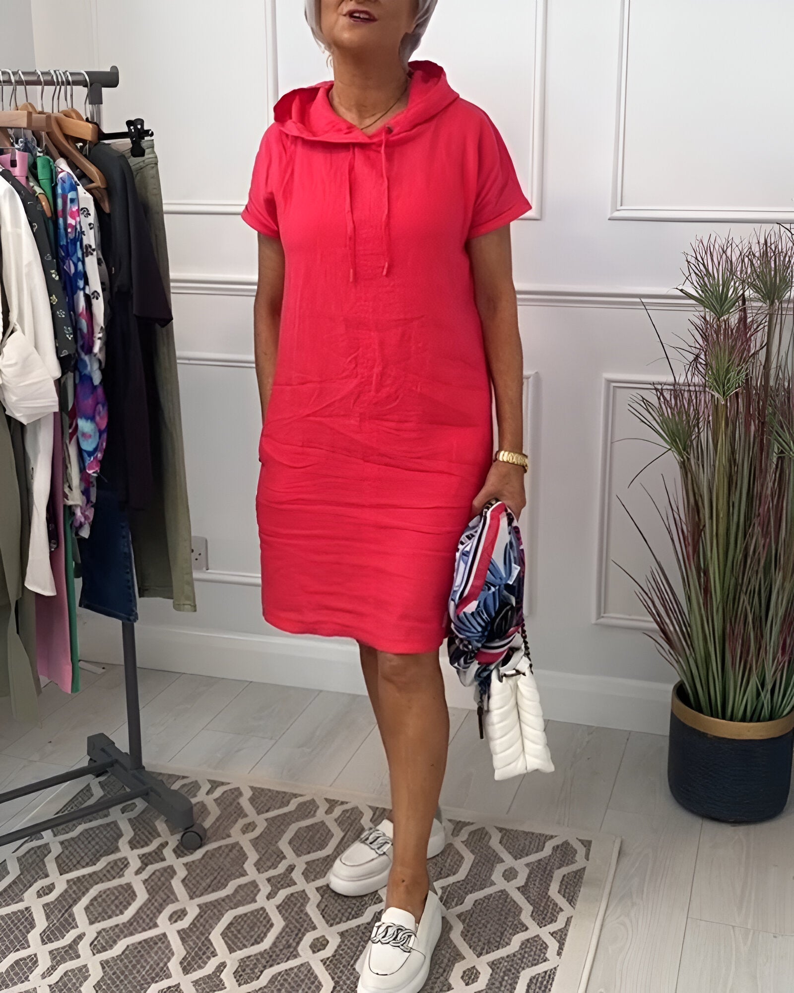 Josefine™ | Elegancka Sukienka z Kapturem